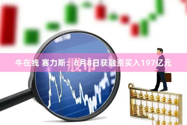 牛在线 赛力斯:8月8日获融资买入197亿元
