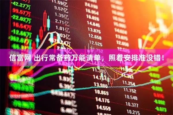 信富网 出行常备药万能清单，照着安排准没错！