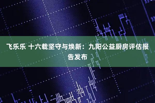 飞乐乐 十六载坚守与焕新：九阳公益厨房评估报告发布